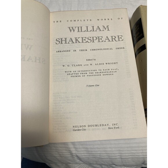The Complete Works of William Shakespeare Volumes 1 & 2 Hardcover Vintage Books - Picture 4 of 16
